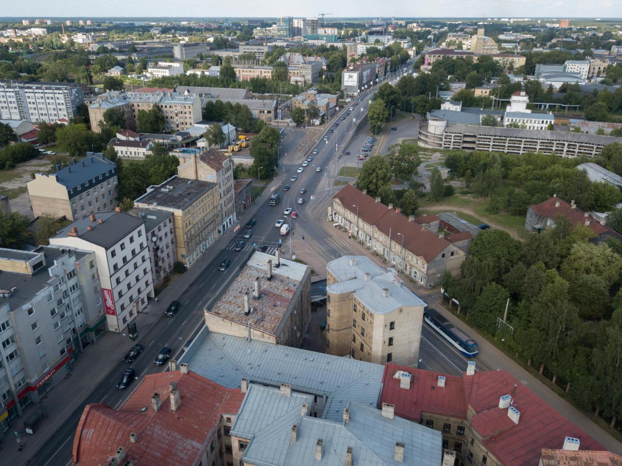 Aparthotel ريغا المظهر الخارجي الصورة Aerial view of Jonava