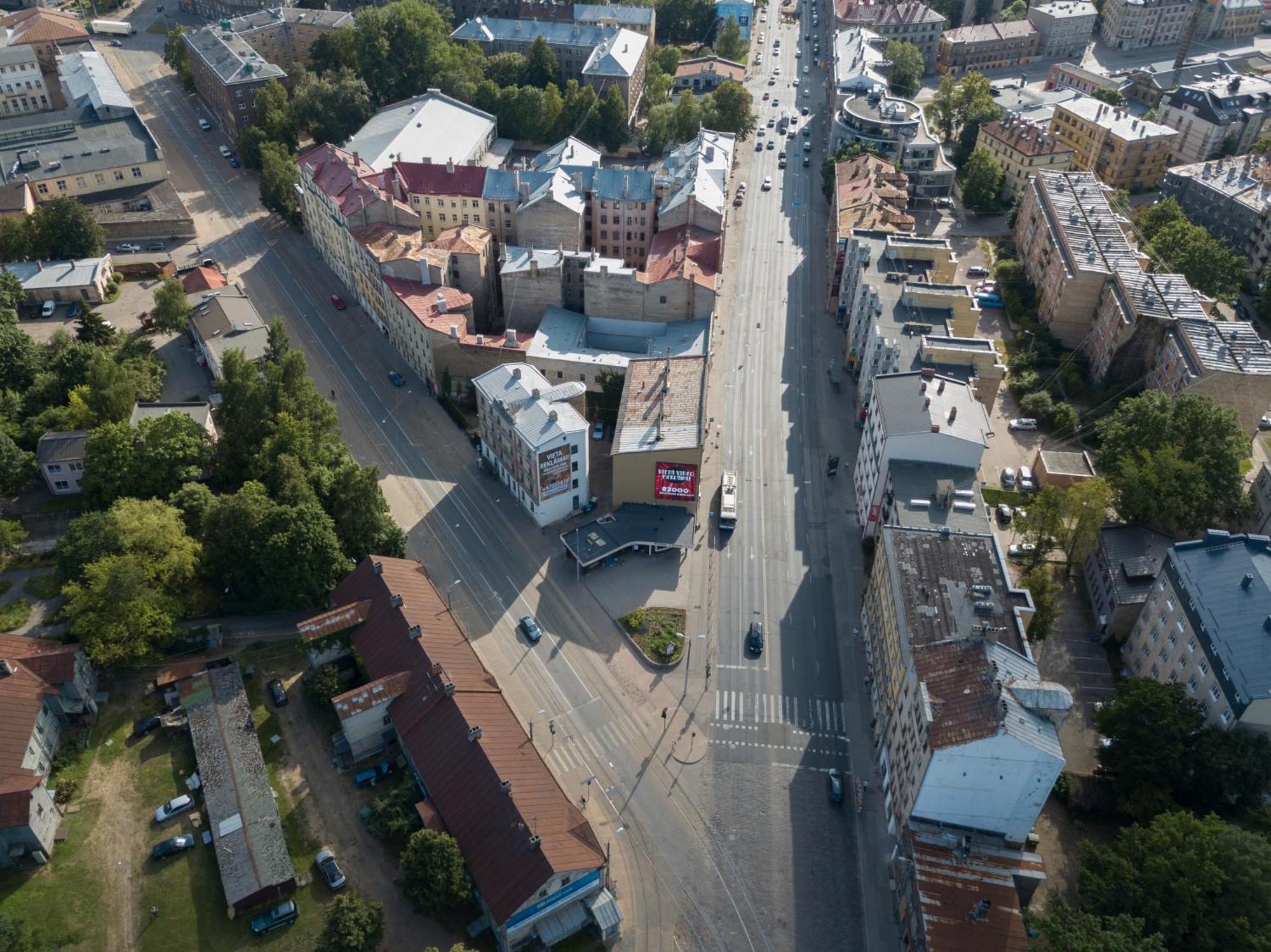 Aparthotel ريغا المظهر الخارجي الصورة Aerial view of the street